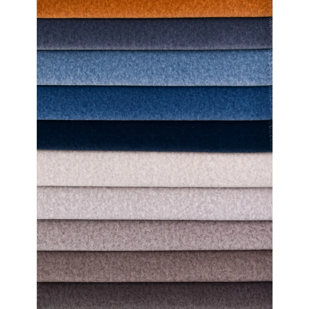 wholesale fabric 100% Polyester suede plain sofa fabric hollander Velvet upholstery textiles for sofa home textile