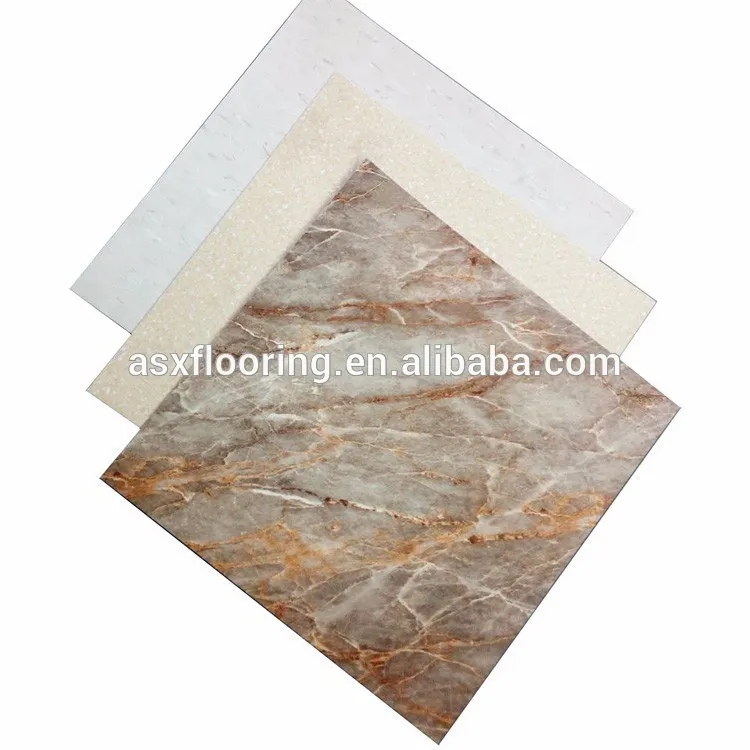
Customized base back Semi-flexible vinyl tiles/Plastic flooring indoor usage 