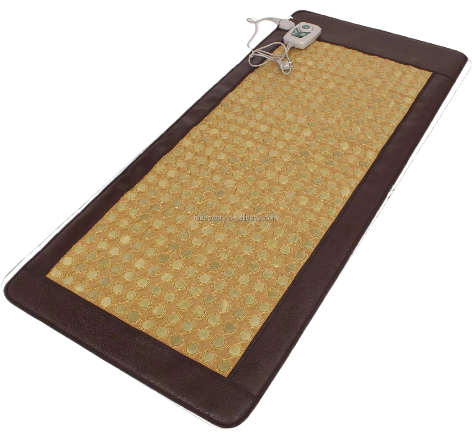 Korean Jade Tourmaline Stone Ceratonic Thermal Mat Far Infrared Heating Massage Bed Mattress Mat