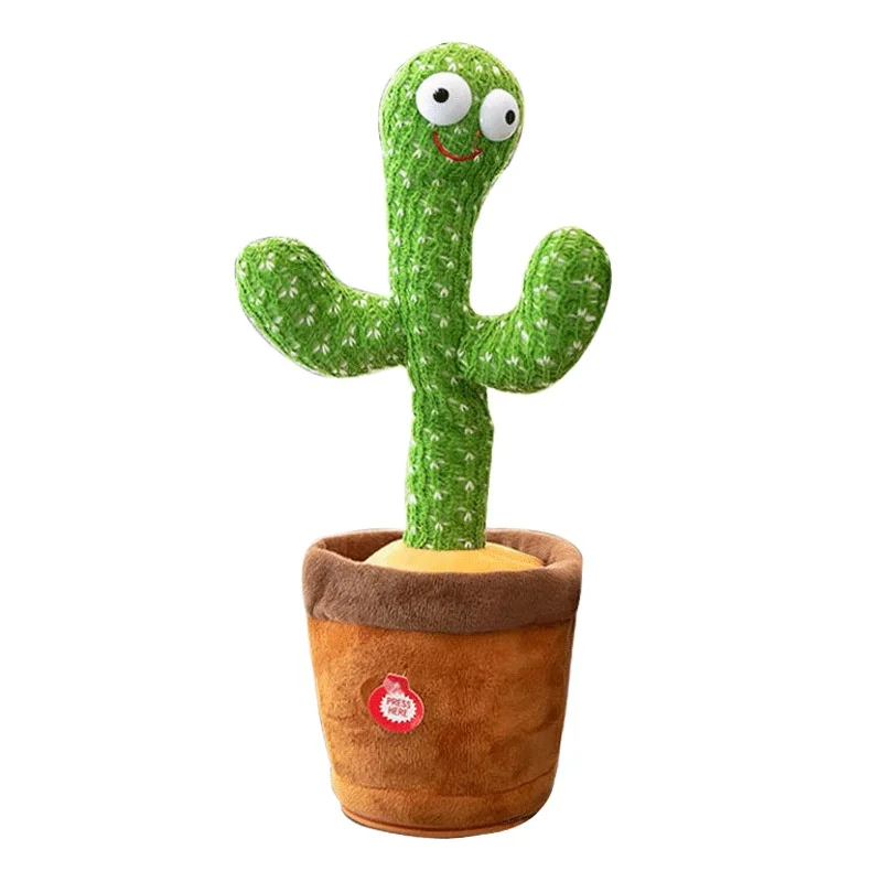 Dropshipping Dancing Cactus Toy Singing Dancing Repeating Electric Dancing Cactus Toys Plush Toy