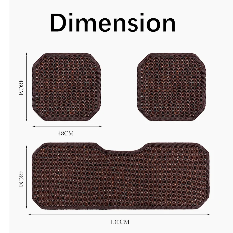 Xiangta All Seasons Full Set Wooden Bead Car Seat Cover Sports Style for Car Breathable Automotive Seat Covers for Toyota Honda