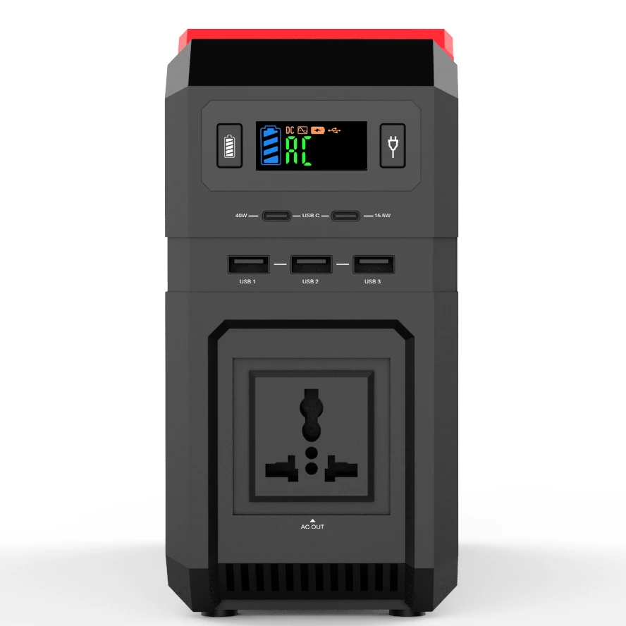 Pure Sine Wave 450w AC portable power bank lithium battery power station 110v/220v green power backup