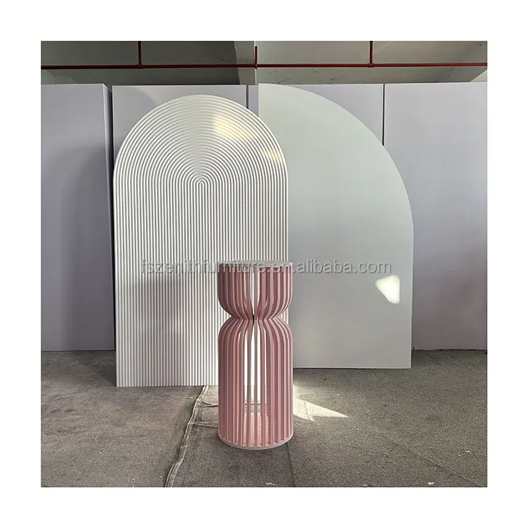 Wedding Decoration Supplies Cake Display Pedestal Stand pvc Acrylic Flower Desert Table Cylinder Plinth