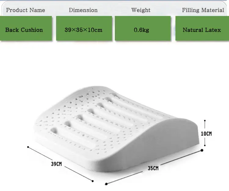 OEKO-TEX Car Seat Office Chair Lumbar Waist Rest Relieve Pain Pressure 3D Mesh Cover Memory Foam Back Support Cushion