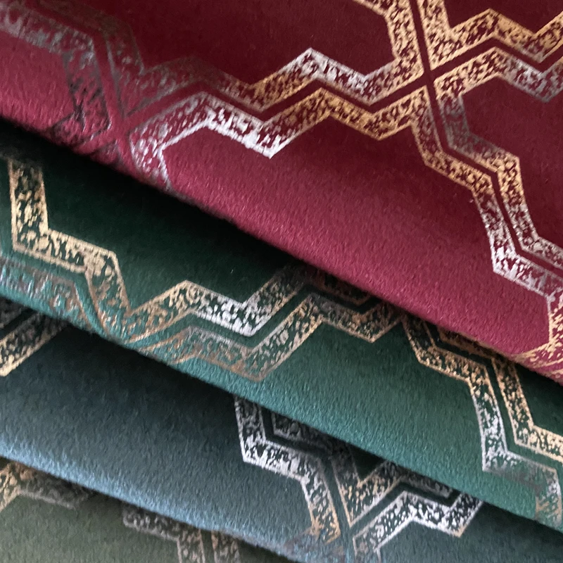 Best selling cheap golden bronzed holland velvet fabric for sofa 100% polyester fabric new design