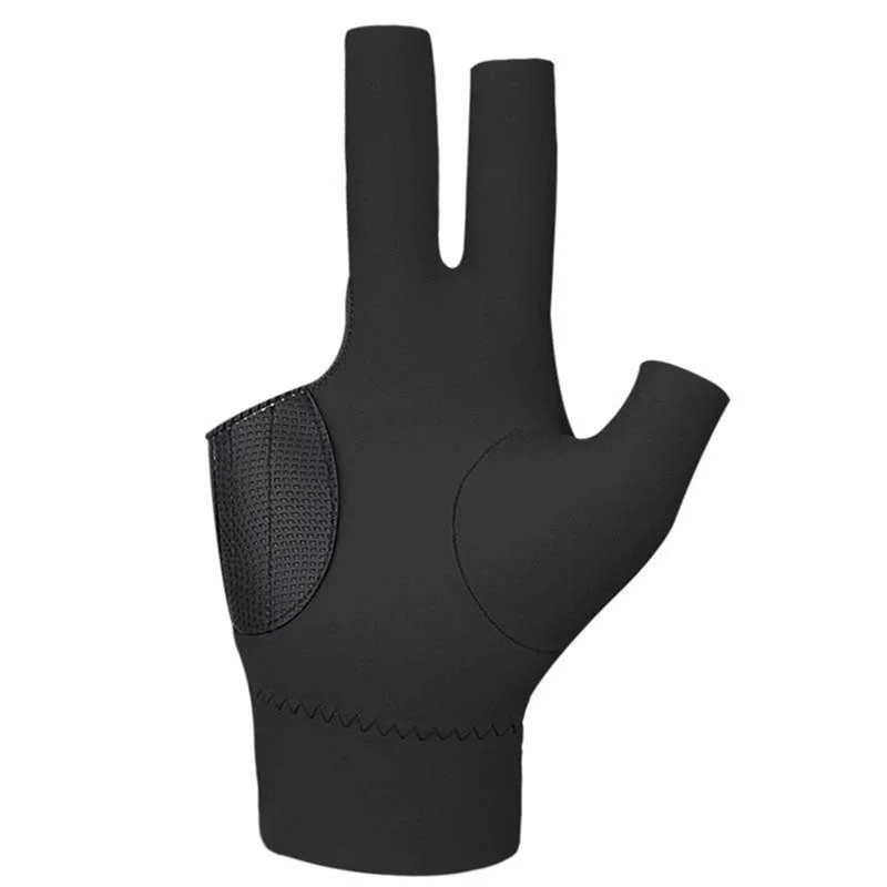 Three Fingers Wear Resistant Shooter Elastic Pool Accessories Safeguard Training Sport Pool Cue Stick Snooker Billiards Gloves