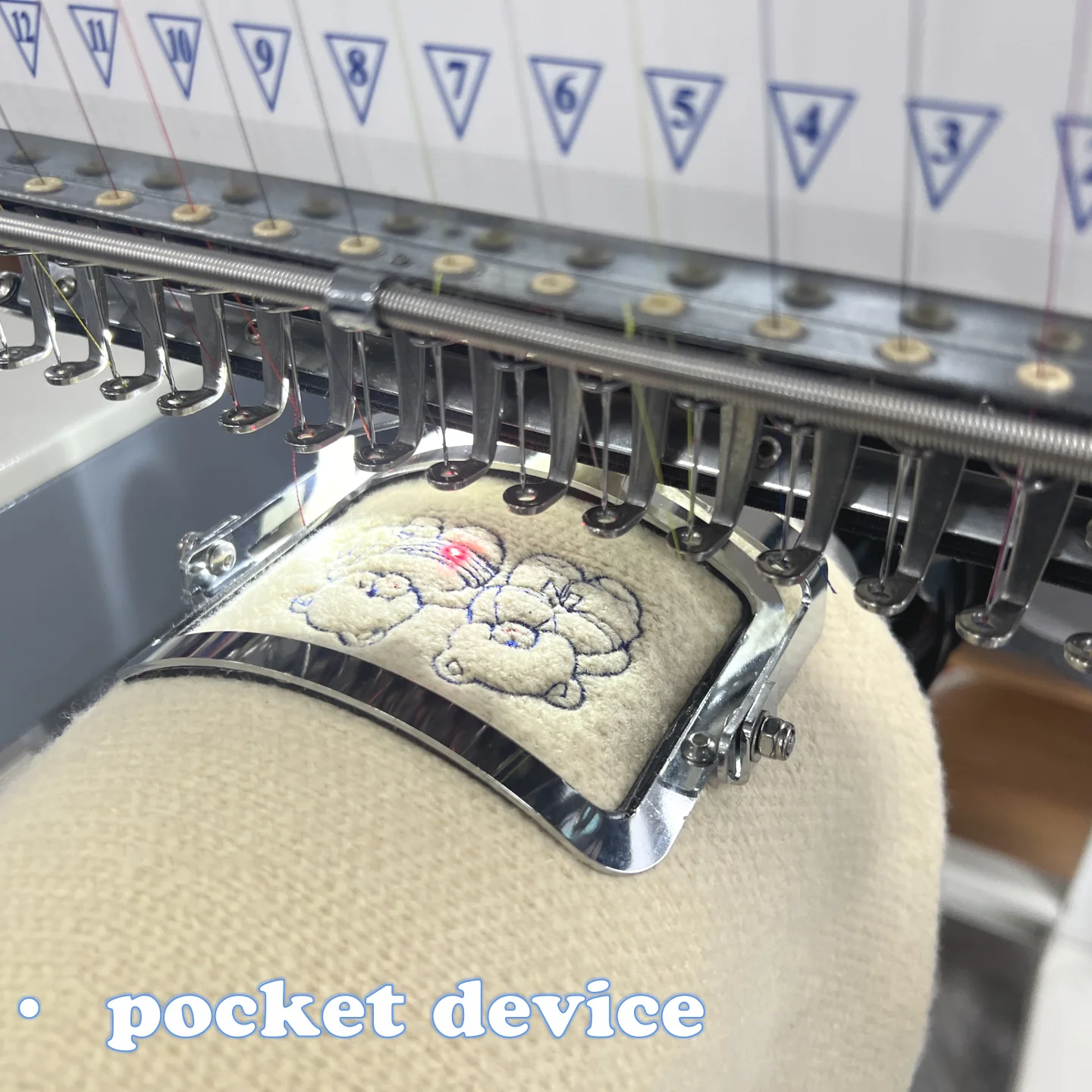 High quality FUWEI 12/15 needles embroidery machine for home use