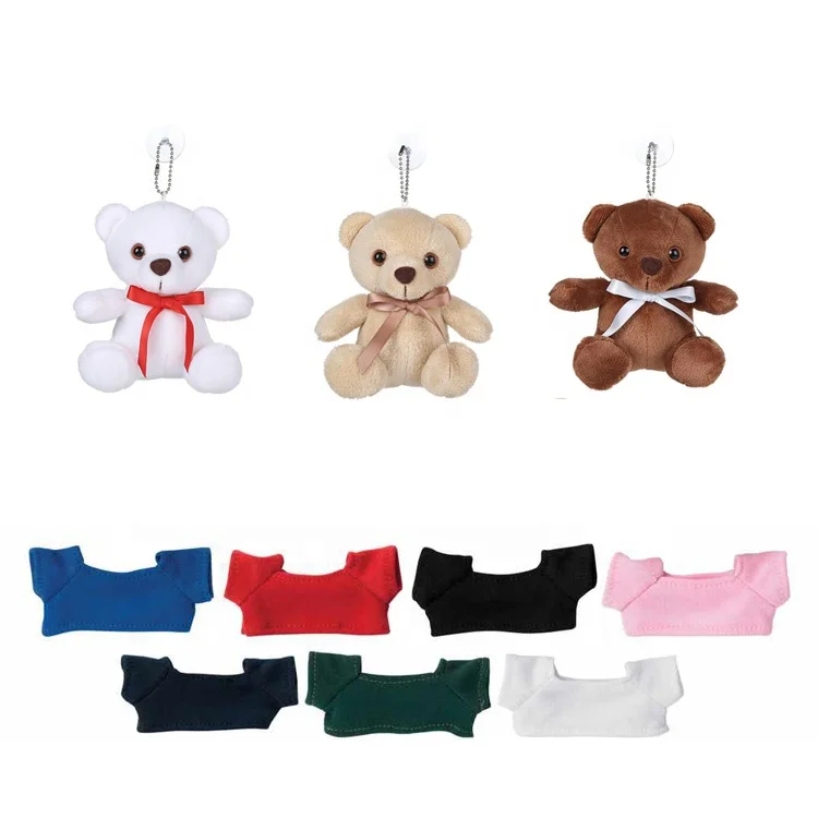 Мягкий брелок с мини плюшевым медведем для