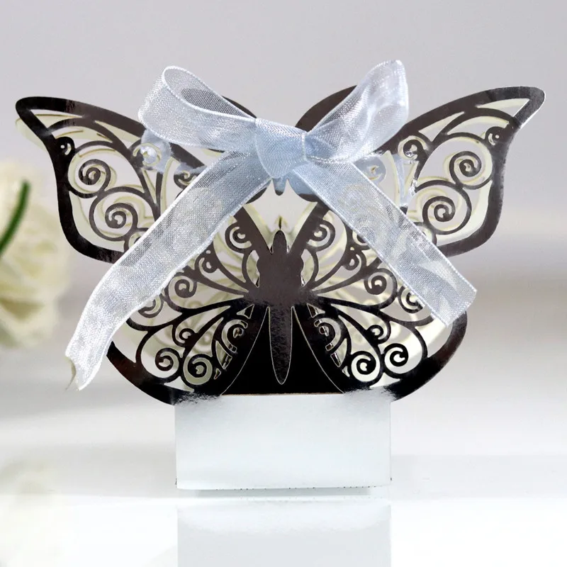 Butterfly Candy Gift Box Chocolate Paper Box Wedding Candy Box with Butterfly