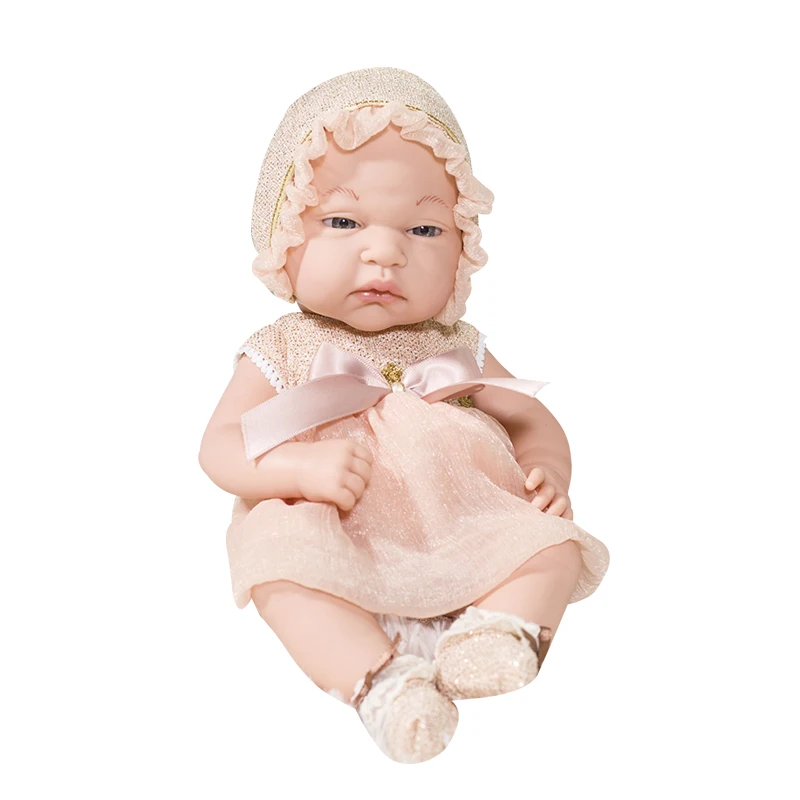 New arrivals luxury silicone baby doll  with 10 inch newborn baby doll for kids