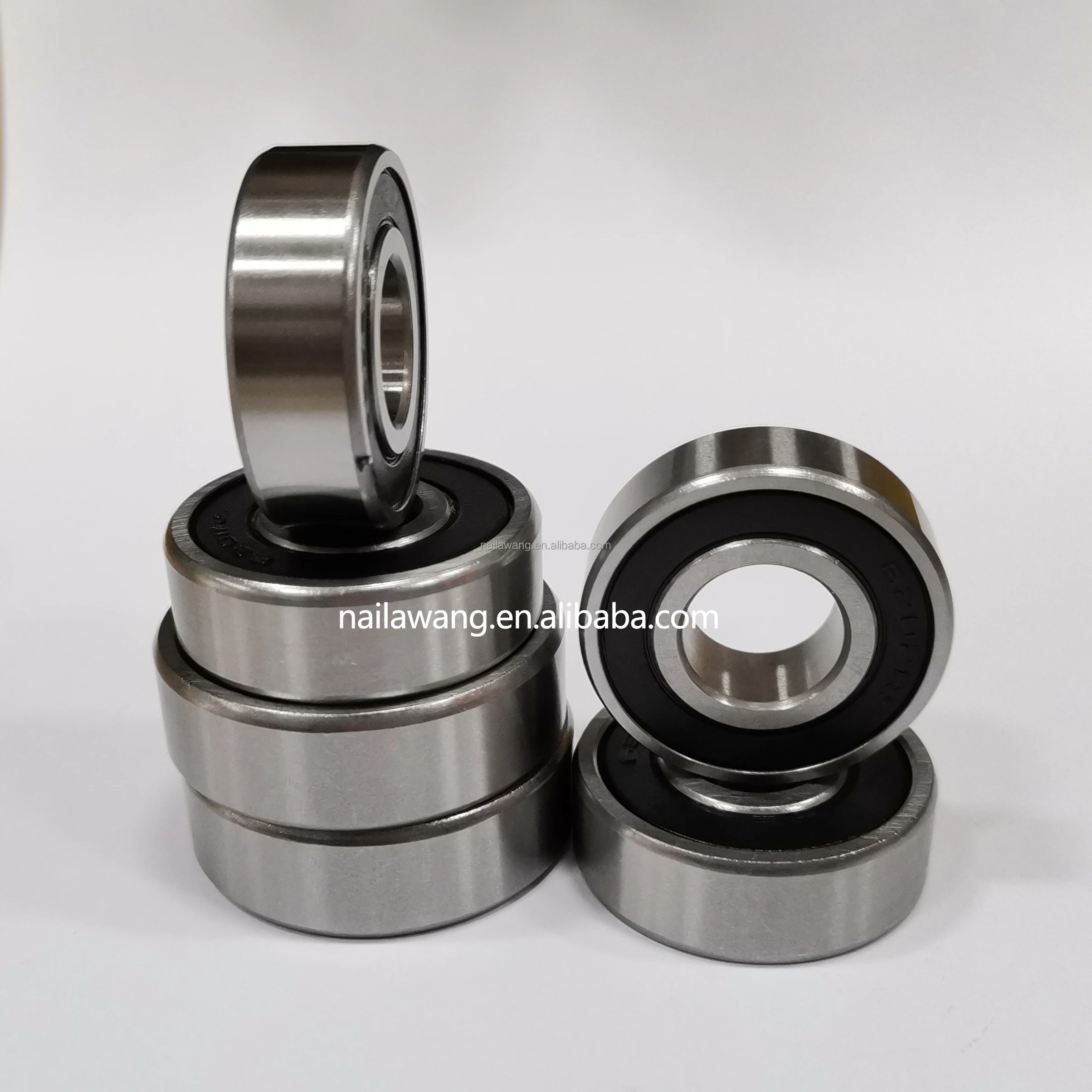Standard Size Double Rubber Seals Miniature Deep Groove Ball Bearings 17mm X 40mm X 12mm 6203-2rs bearing