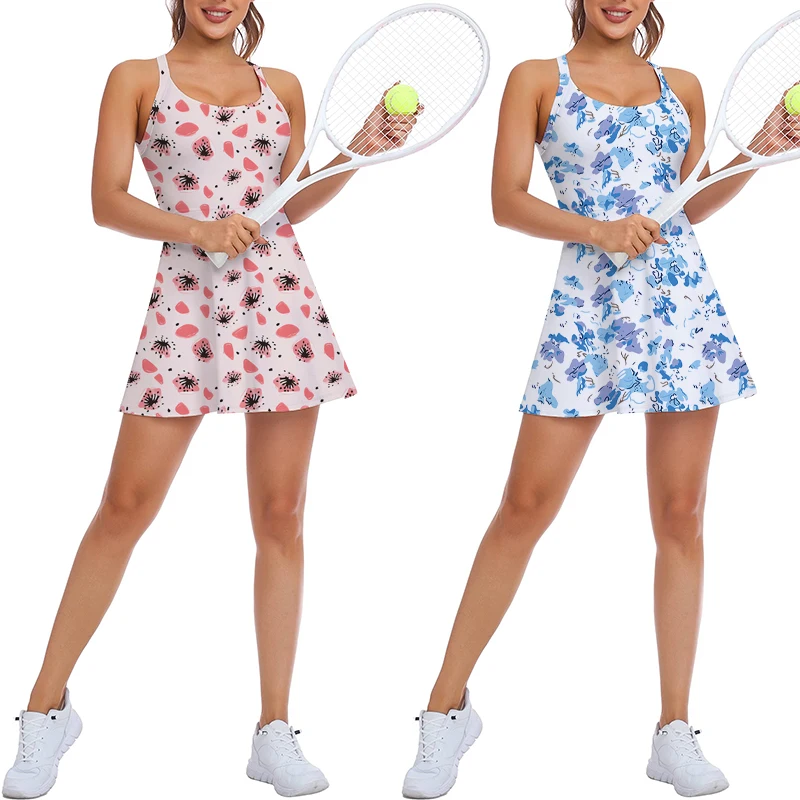 Soft Nylon Golf Tennis, Dress With Pockets Custom Tennis Dress Women Tennis Dress Skirts For Wholesale/