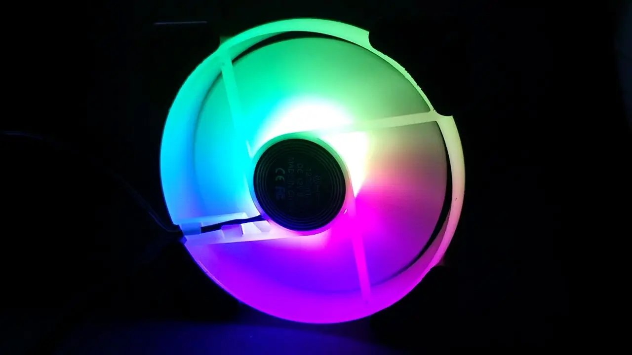  Бесшумный Компьютерный Вентилятор с изменением цвета rgb 12
