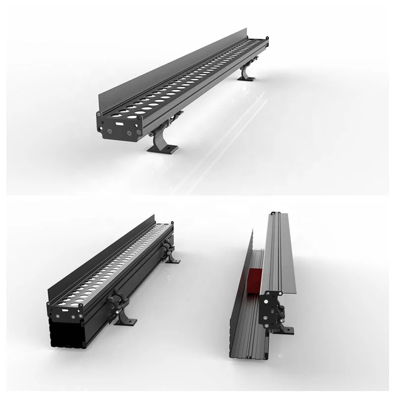 Outdoor Wall Washer IP67 High Rise DMX RGB LED Linear Wall Washer Light For Architectural Building Facade Lighting