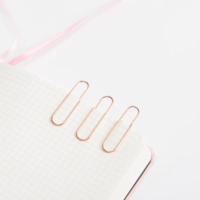 2024 Wholesale Hot Selling Fancy Color Metal Paper Clips Gift School Office Stationery Paper Binding Clip