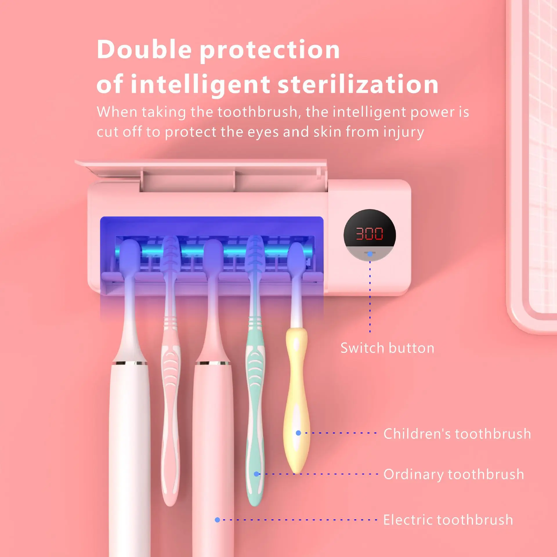 New Sterilizer Box Rechargeable bathroom toothbrush disinfection frame professional toothbrush sterilizer Bathroom Sets