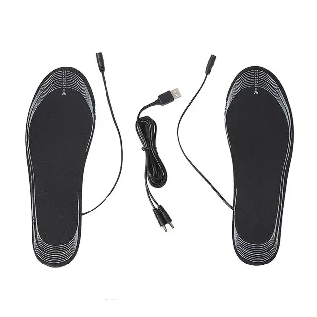 2020 New Design Electric Heat Moldable Insole Winter Croppable Heated insole With USB Interface