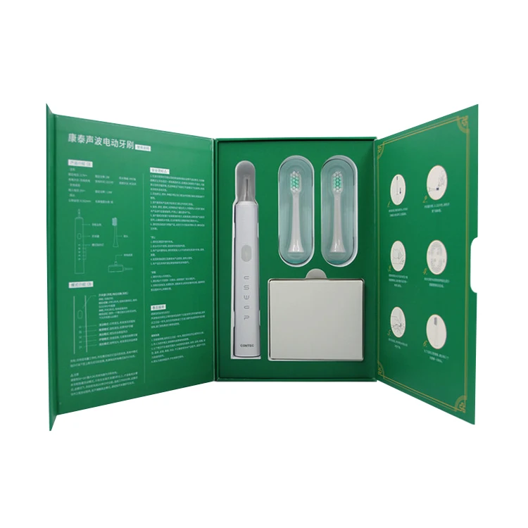 Customized Printed Rectangle Electric Toothbrush Packaging Box Toothbrush  Gift Paper Box