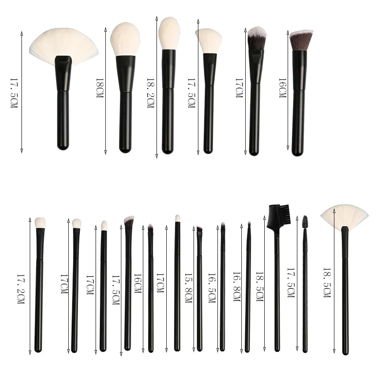 High Quality Cheap Classical Makeup Brush Soft Synthetic Hair Beauty 18pcs Cosmetic Kit Makeup Brushes Sets Tools