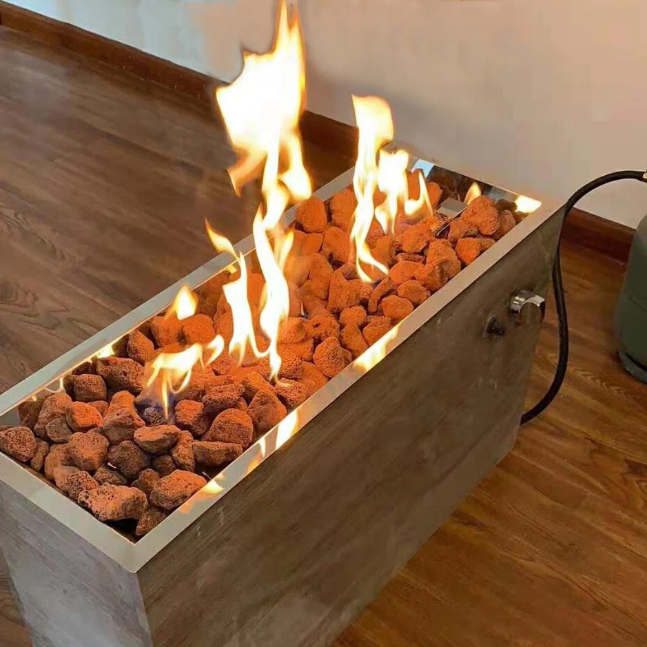 Natural gas, liquefied gas customized gas fireplace