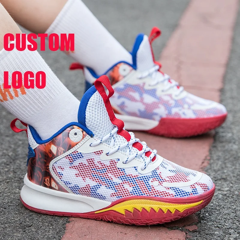 hot selling on amazon children basketball shoes 2022 New Style Fashion Sneakers Children Gym Sport Shoes Kid Basketball Shoes