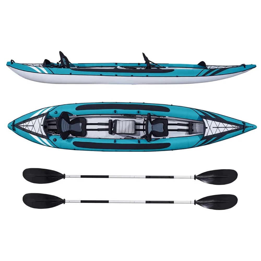 Challenger Outdoor Inflatable Kayak Dugout Canoe With Paddles for 2 People