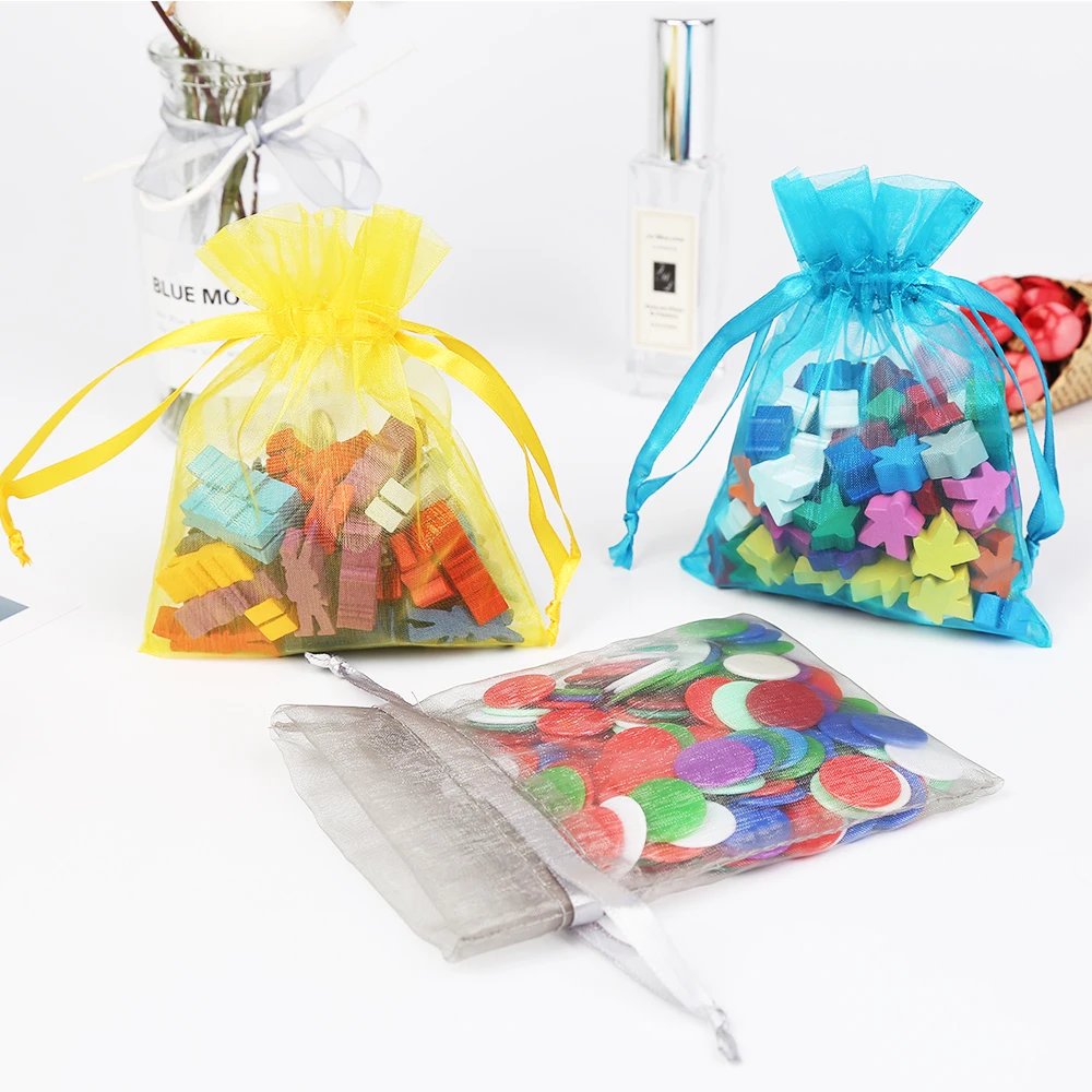 Китайский производитель ожерелье серьги Упаковка Из Органзы винный маленький Подарочный мешочек с логотипом