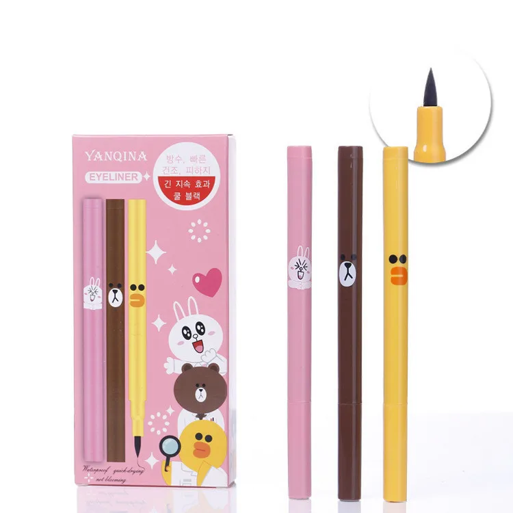 Best Sellers Cartoon Eyeliner Lasting waterproof sweatproof Anti halo dyeing Eyeliner Waterproof Liquid Eyeliner
