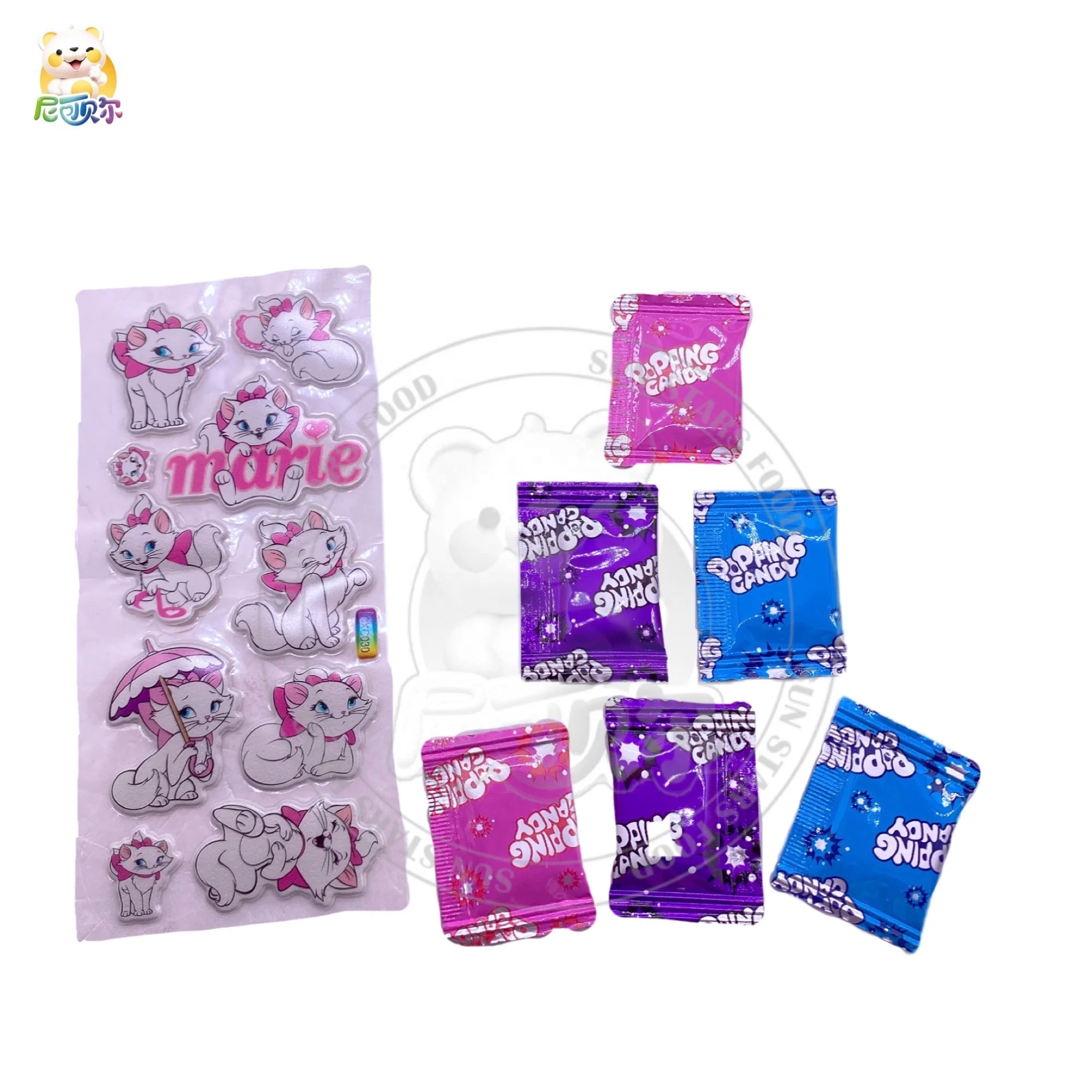 Magic Popping Candy With Cartoon Sticker Toy Candy