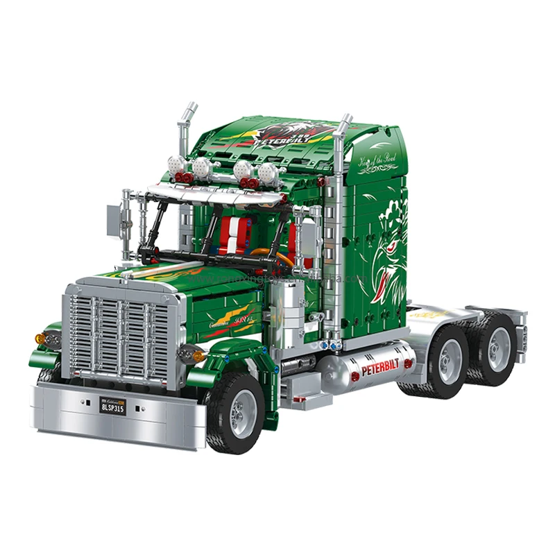 Jie Star jjj9069 2024 новая 389 модель грузовика Peterbilt коллекционный кирпичный Набор для мальчиков подарок Diy грузовик игрушка 2105 шт наборы строительных блоков