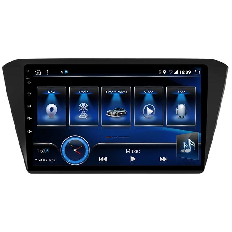 Audiosources car gps navigation with DVD Steering Wheel Control for Skoda Super