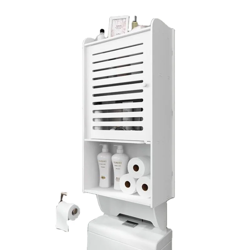 Hanging Wall Shelf Household Bathroom Toilet Bathroom Shelf Wall Mount Adhesive