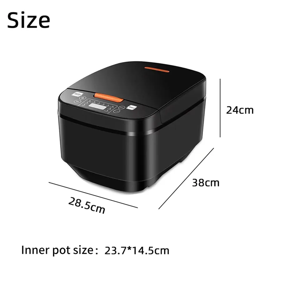 In stock Silver Crest 5L Automatic Smart Digital Touch LCD Multi Non-Stick Home Electric Digital Rice Cooker