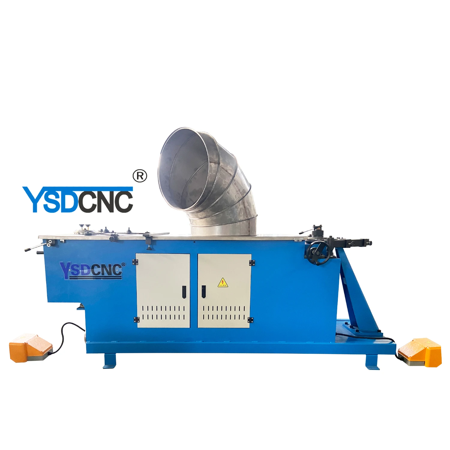 YSDCNC Brand Hvac Air Round Duct Elbow Forming Sheet Making Machine