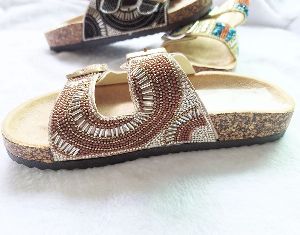 29x13cm Yellow Glass Beads Enlarge Size Shoes Upper Buckle with PU Lining Glue on Sandal Shoes As Decoration Hot Selling