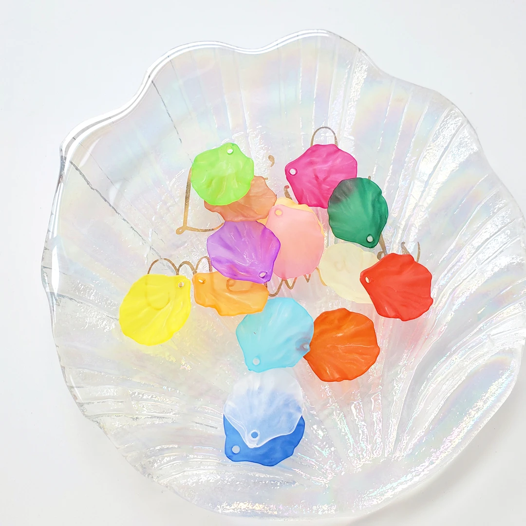 Colorful Acrylic Loose Crystal Plastic Leaf Bead Wholesale