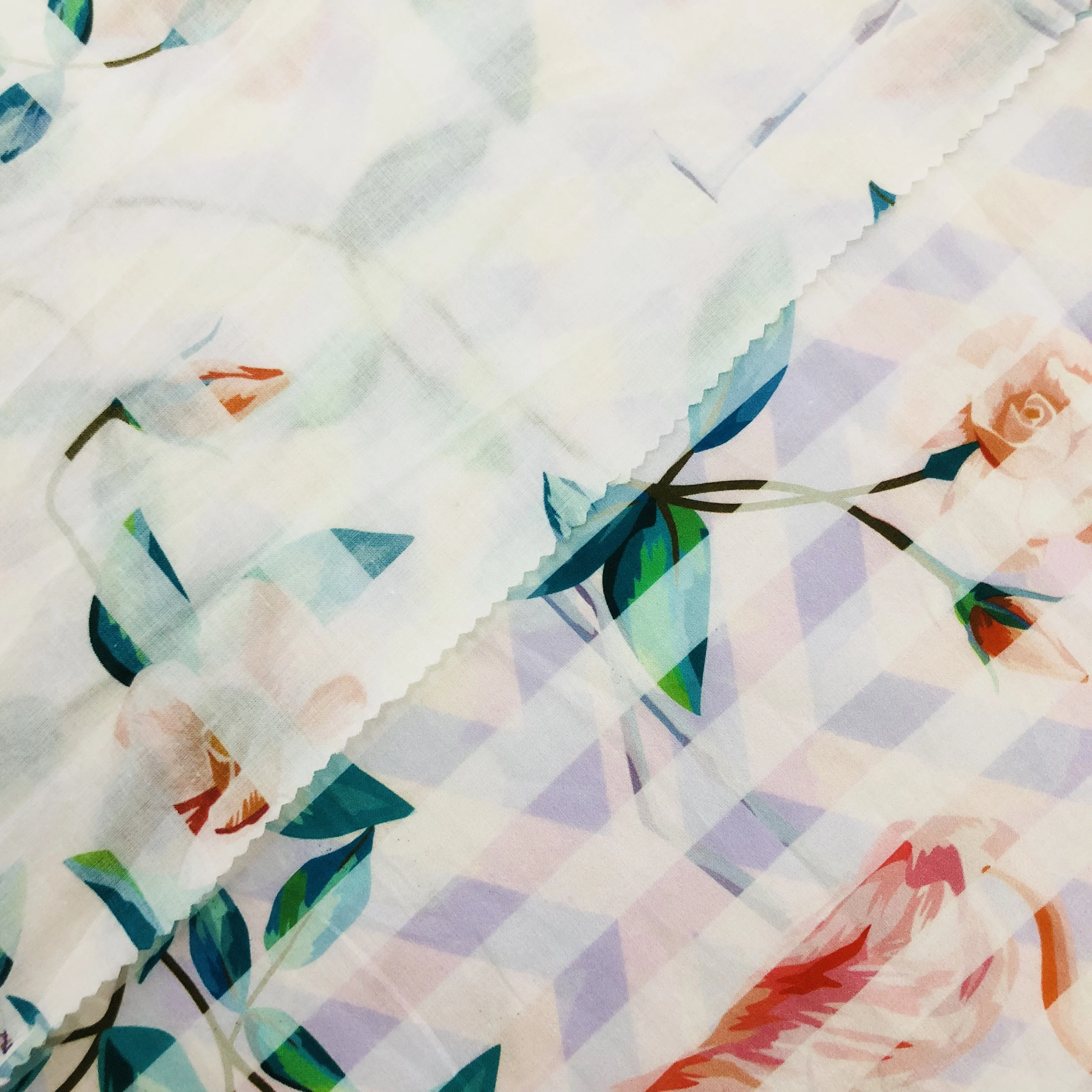 Оптовые поставщики тканей, мягкая легкая хлопчатобумажная ткань с принтом на заказ для рубашек