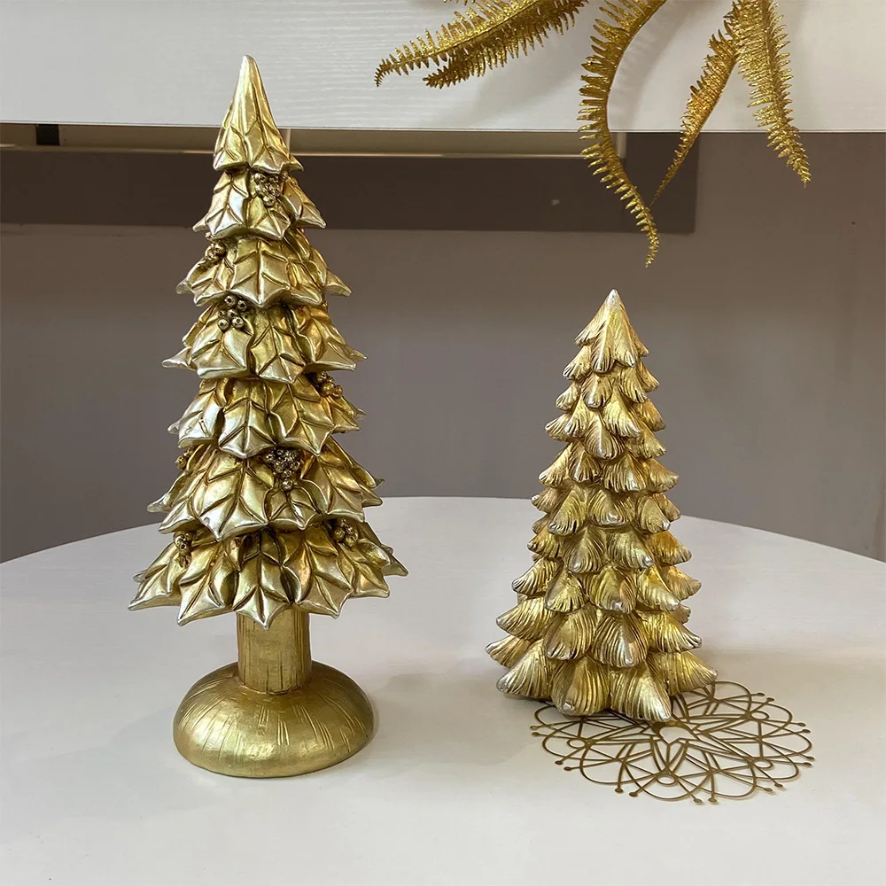 Прямая Продажа с фабрики декоративные изделия из смолы рождественские украшения Золотой олень смола скульптура лося для рождественских фигурок