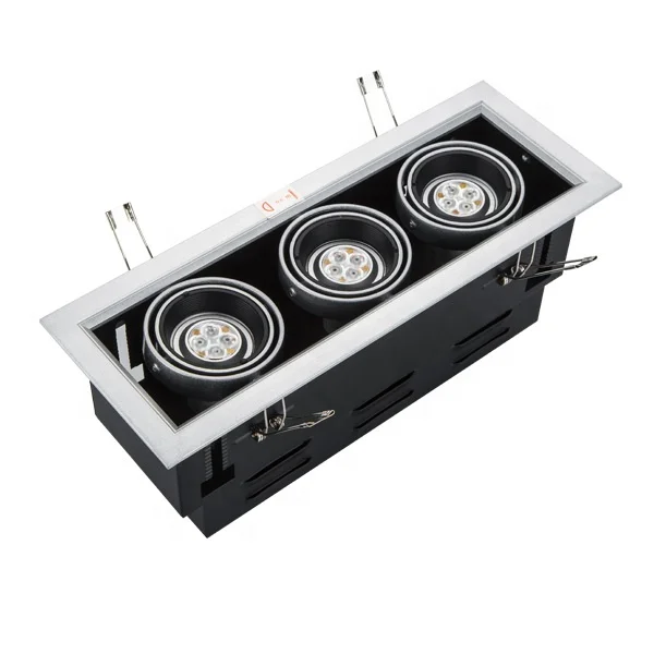  MR16 GU10 2x4 Вт двойная Встраиваемая Светодиодная потолочная решетка точечное