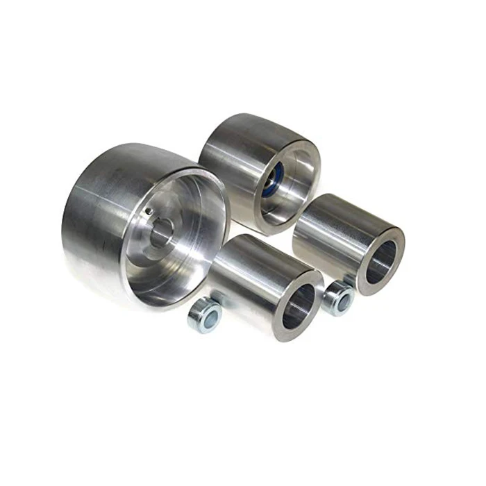 
CNC machined and turning service Aluminium Belt Grinder Wheel Set 