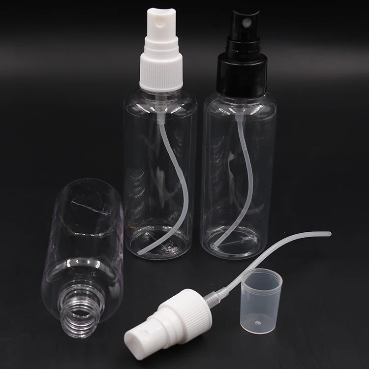 Empty Transparent Portable  PETG Spray Bottle 60ml 100ml Watering body lotion container package Makeup Liquid Container bottle