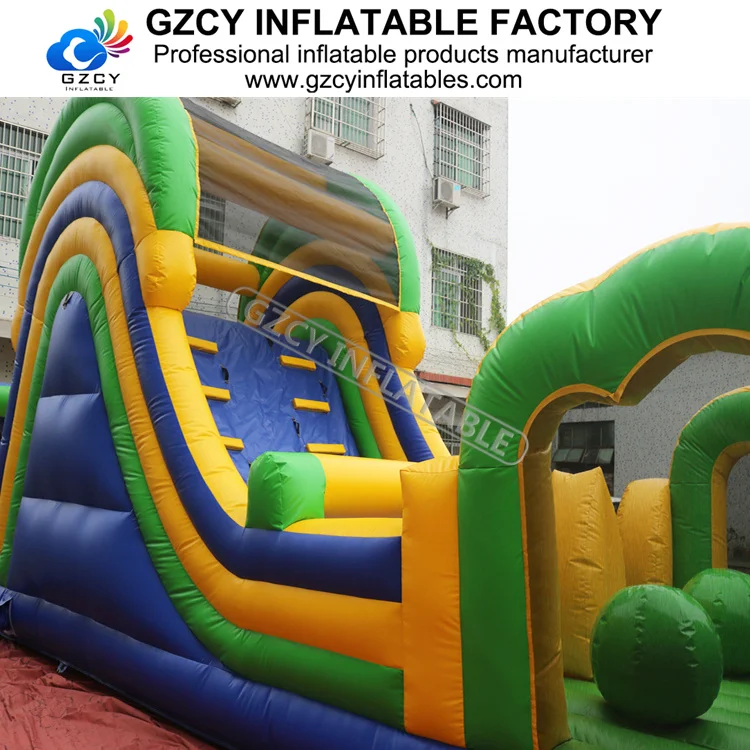 Hot sell Inflatable sport game outside obstacle courses Climbing and sliding adult inflatable obstacle course, used for outdoor