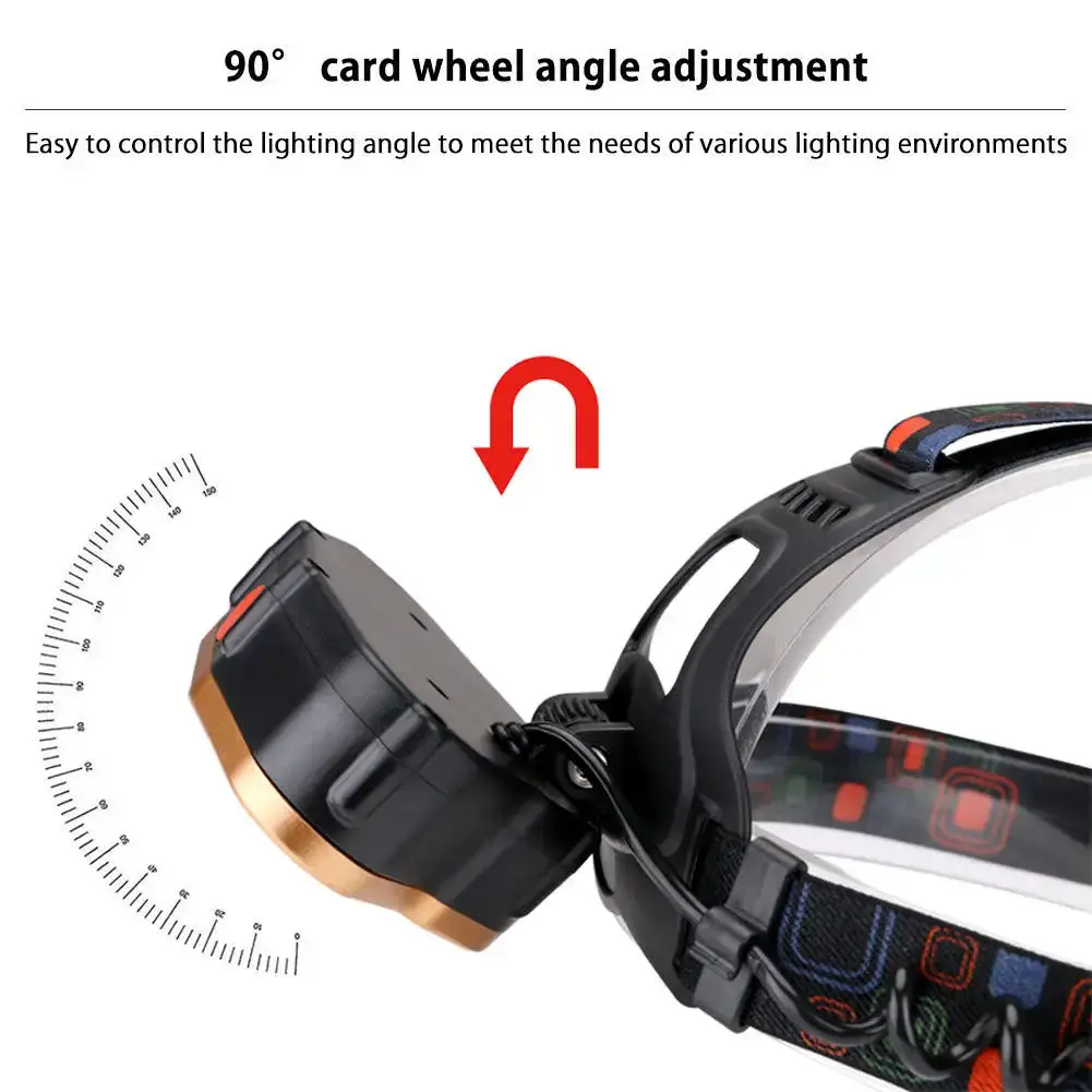 T6 super bright hunting Head torch light headl mount rechargeable Lamp 18650 Waterproof Rechargeable High Power 7 LED Headlamp