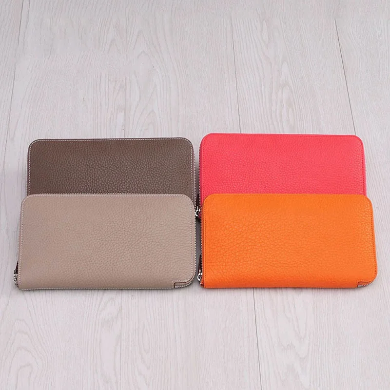 Designer Wallets Famous Brand Women Wallet Genuine Leather Fashion Zipper Designer Wallet Luxury Slim Purse Long Money Bag