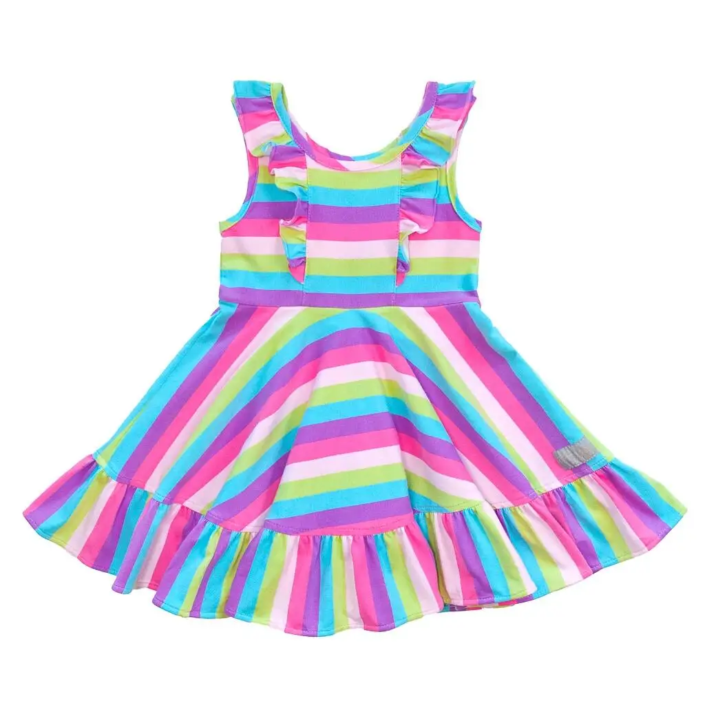new arrival koya factory made elegant girl spring dress overseas children clothing wholesale boutique baby clothes
