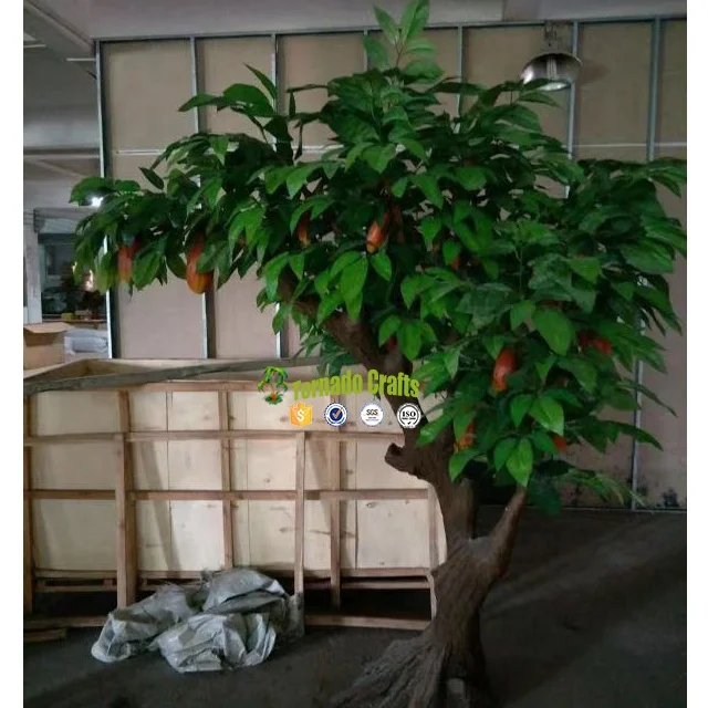 China factory wholesale artificial fruit chocolate cacao trees