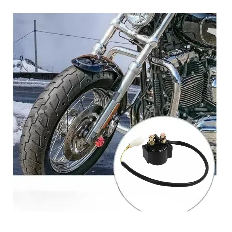 Motorcycle Motorbike ATV Pit Bike Starter Relay Solenoid Switch for Scooter ATV Dirt Bikes Go Kart