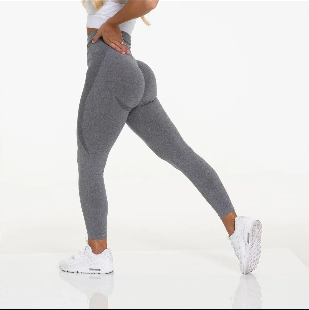 NVGTN Supplier OEM Custom Support Develop New Arrival Women Running Leggings Graphite Contour Seamless Yoga Pants