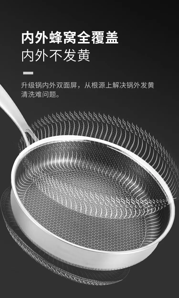 Egg frying pan honeycomb non-stick pan home kitchen frying pan