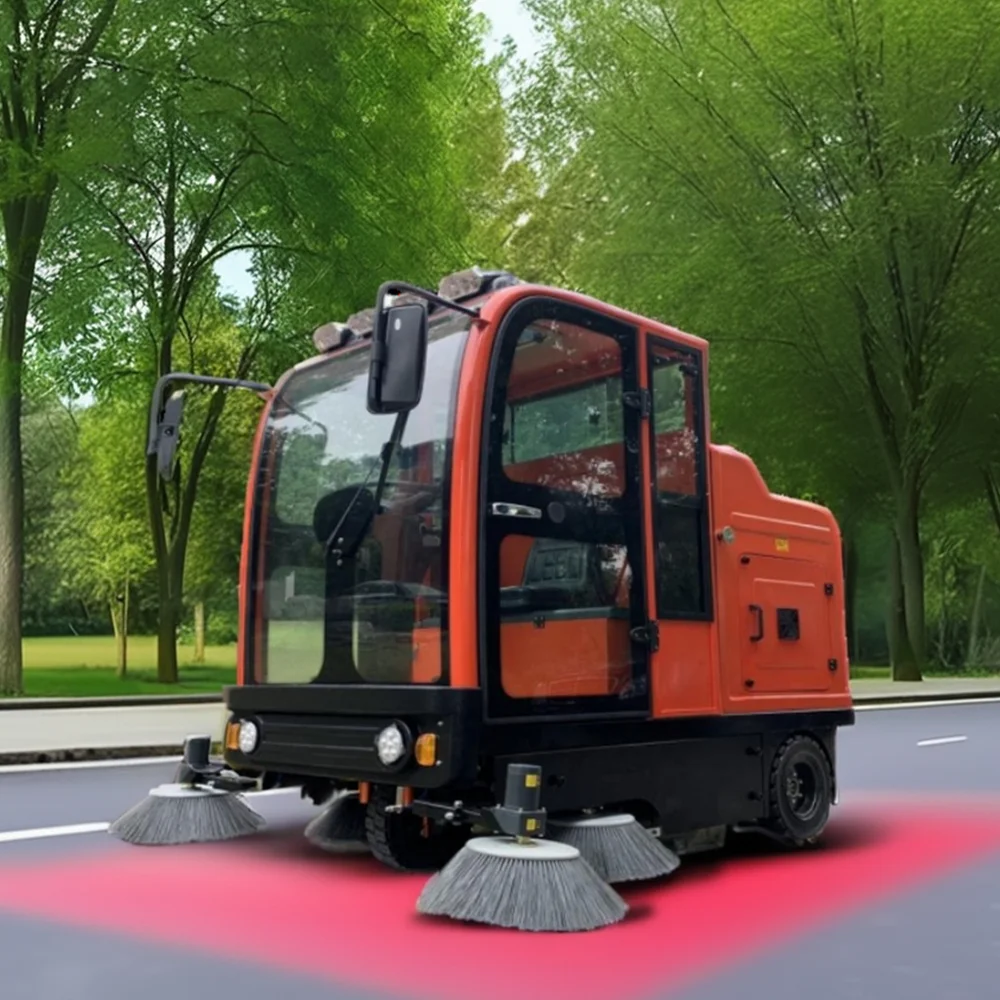 Электросберегающая автоматическая вакуумная подметальная машина для проезда по промышленной дороге